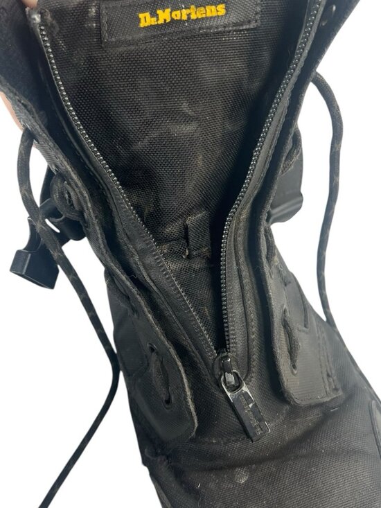 Dr . Martens Men Combs Tech Black Textile Lace-Up Buckle Cordura Boot Size 9 main image 6